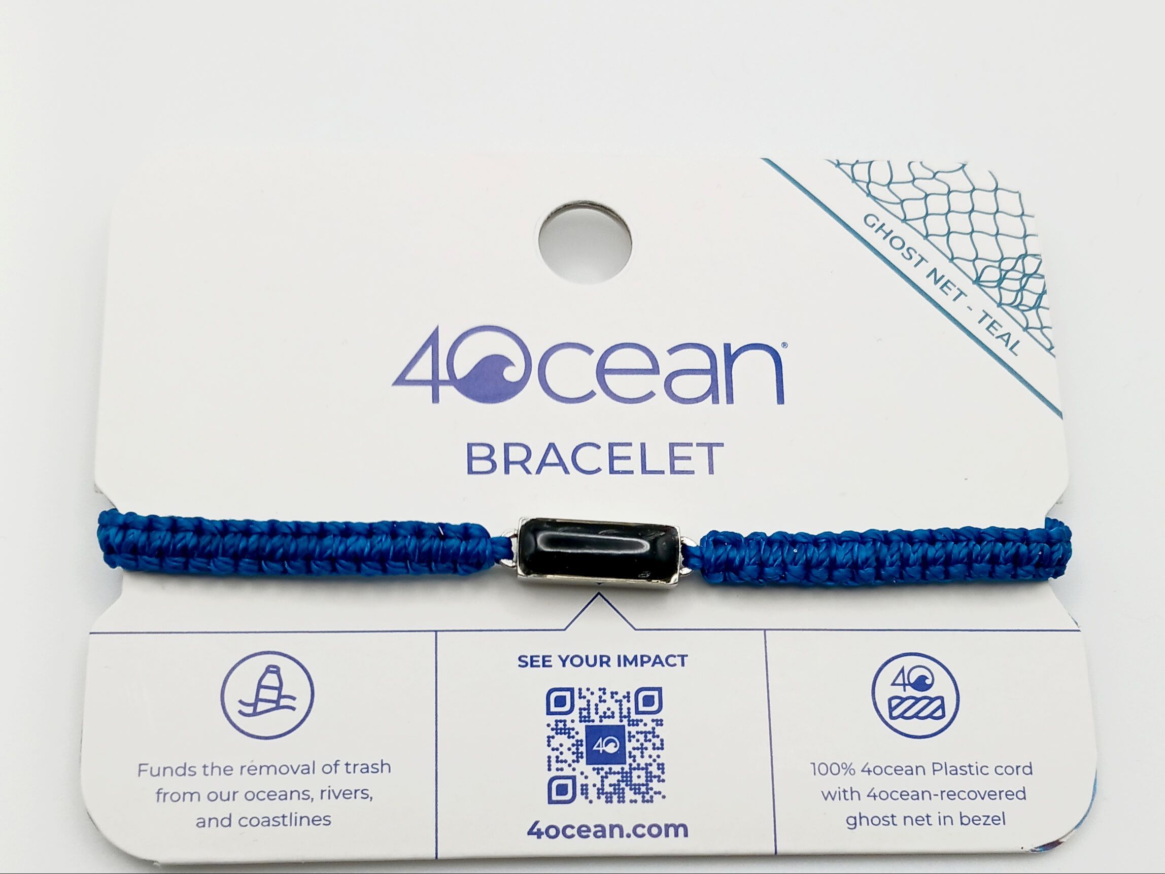4Ocean Ghost Net Bracelet - Teal