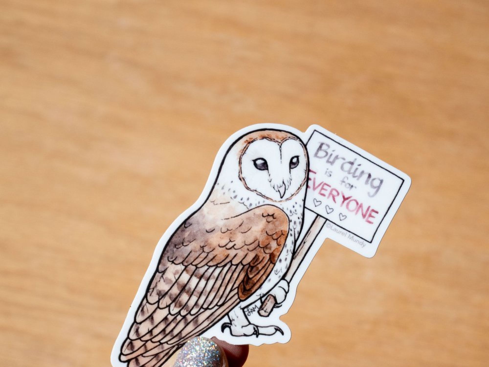 3" Birding is For Everyone Sticker